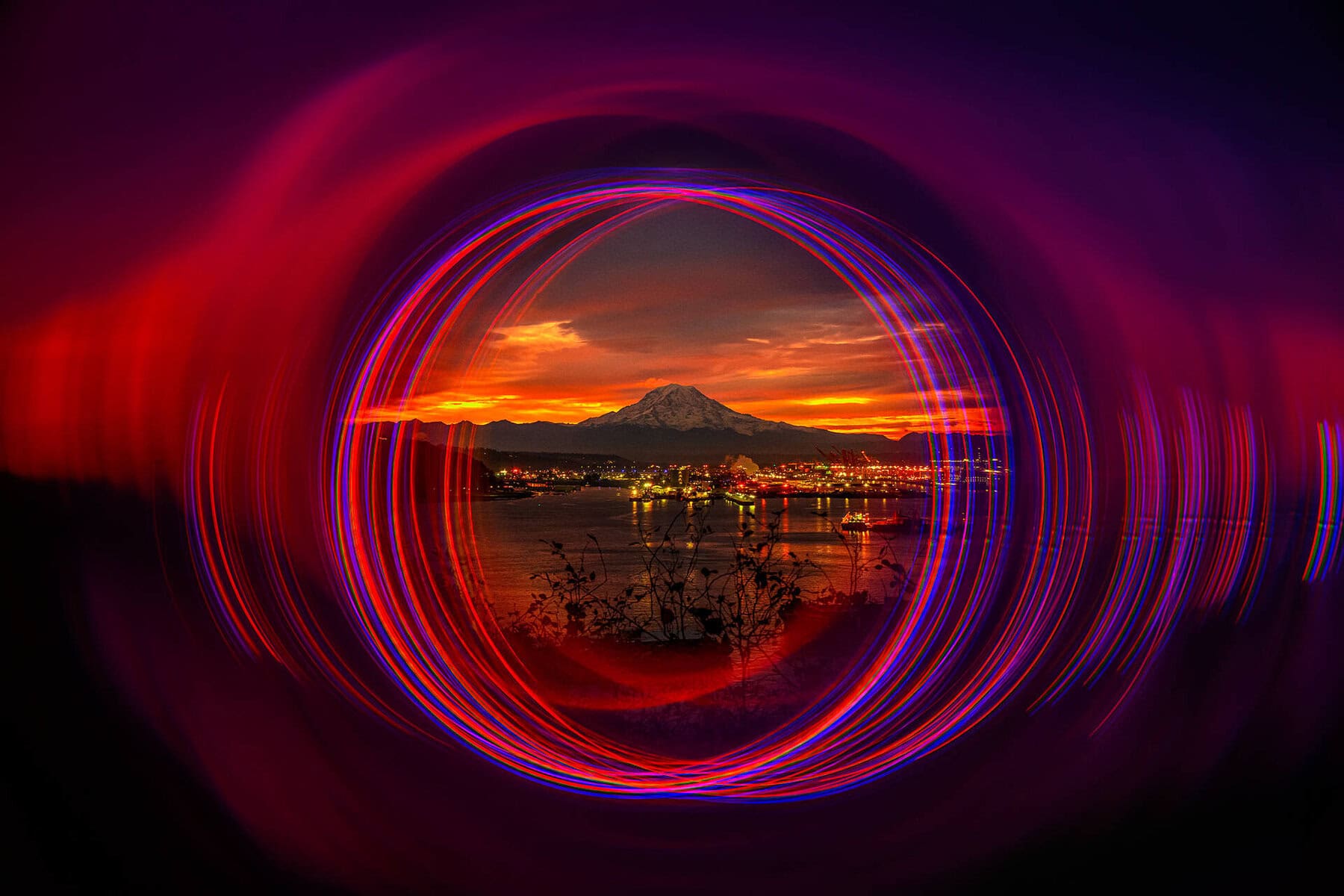 Psyco Black Hole Objektivfilter mit Halo-Effekten