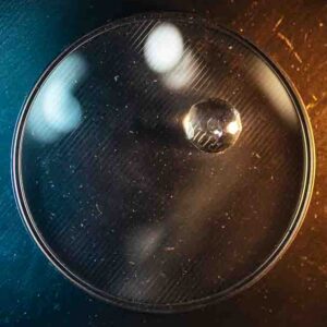 Close-up of 138mm Stardust Filter by SZ Filters showing internal glass texture