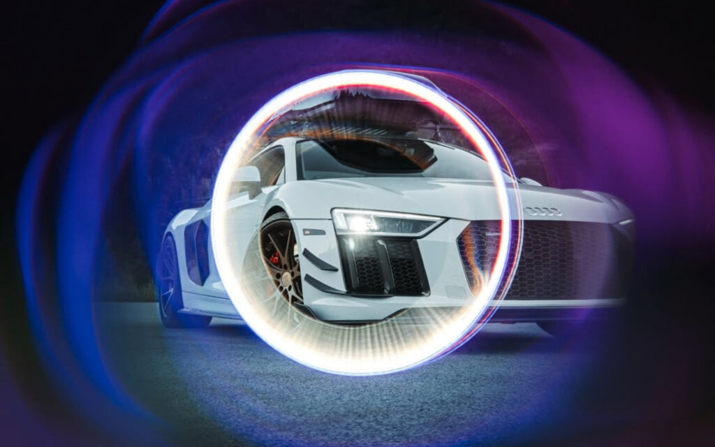 Audi R8 with Psyco Black Hole Filter | SZ Filters