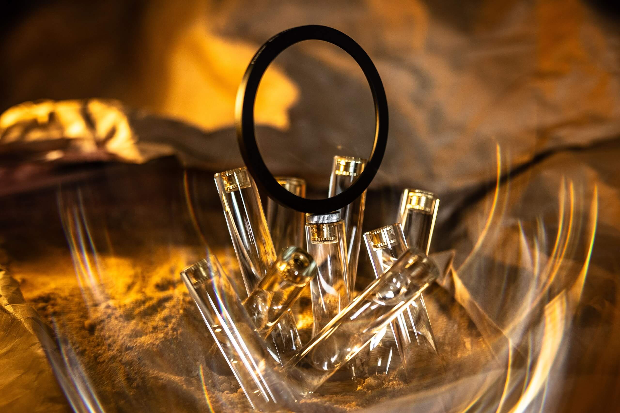 Freedom Ring creative filter holder by SZ Filters with Psyco Kaleido filter attached.