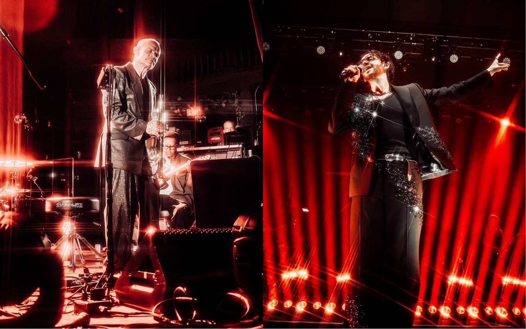 Concert photography featuring the SZ Filters Starlight Collection creating dramatic in-camera starburst effects across different live performances.
