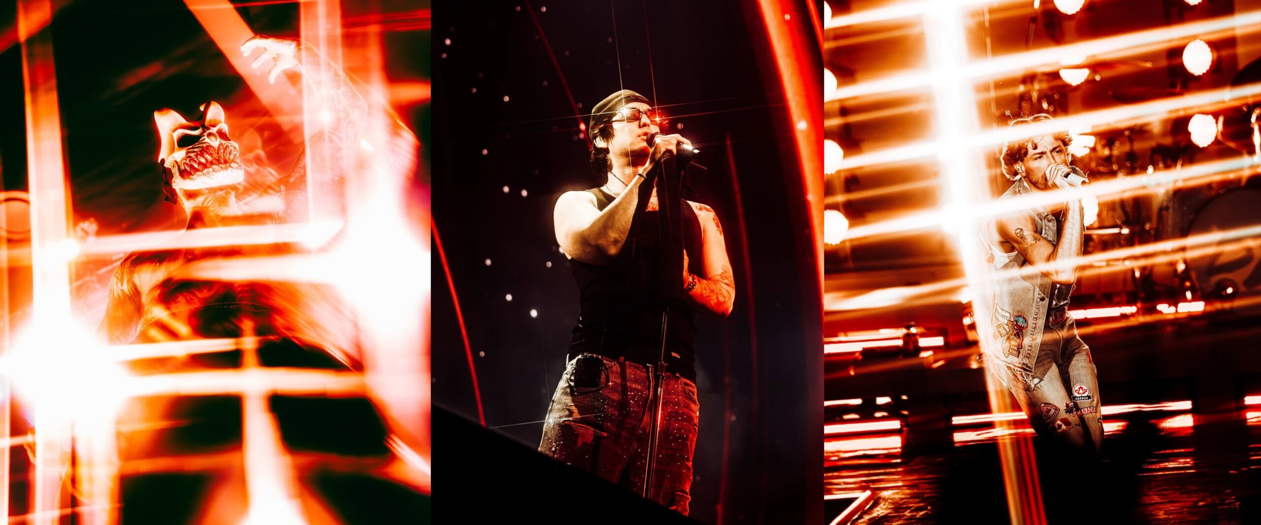 Concert photography showcasing the SZ Filters Starlight Collection creating dramatic in-camera starburst effects across multiple live performances.