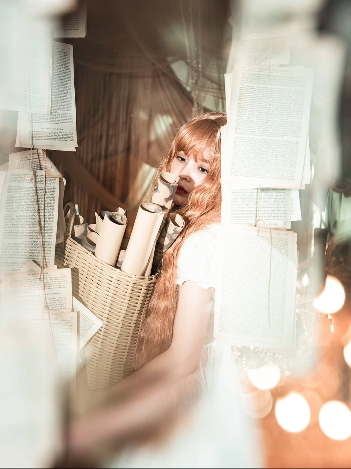 Portrait doux avec un flare naturel réalisé avec un filtre créatif pour objectif