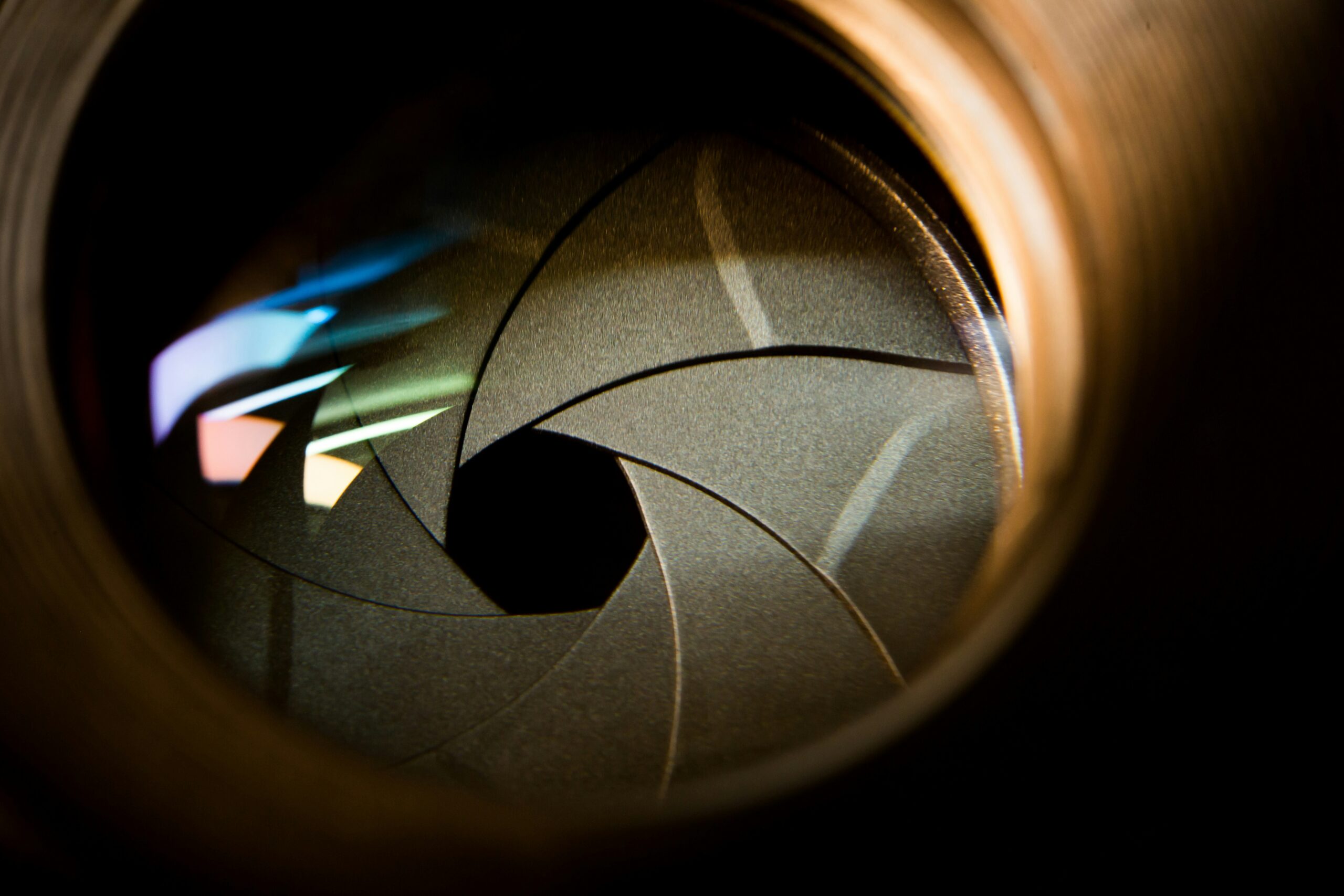 Creative lens filter showing an in-camera light effect